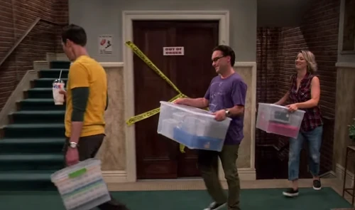 Coming back from the container store.