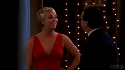 Leonard and Penny at the prom.