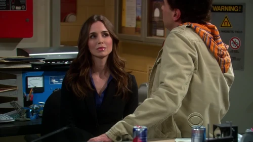 Leonard hitting on Angela Page.