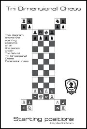 Tri dimensional chess setup positions 