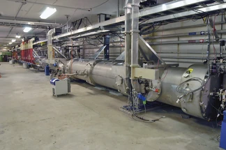 Free-electron laser.