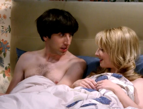 Howard and Bernadette had a great cuddling session, but had to keep it quiet.