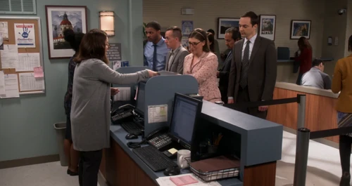 Sheldon and Amy get their marriage license.
