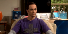 Sheldon watching the Lenny wedding.