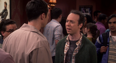 Stuart paid to yell at Sheldon.