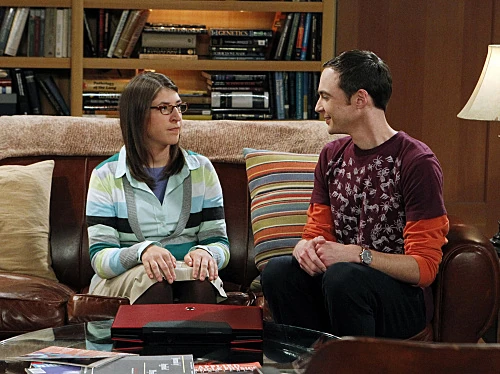 Sheldon and Amy at his apartment.