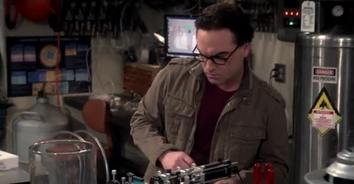 Leonard working his lab.