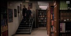 The library basement.