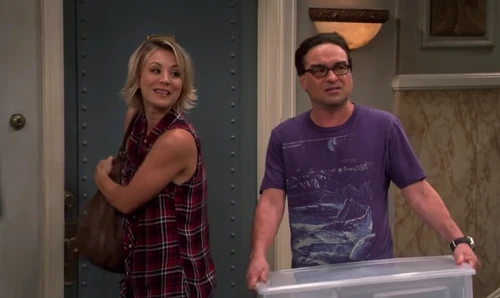 Bringing in containers to Penny's place for Leonard's stuff.