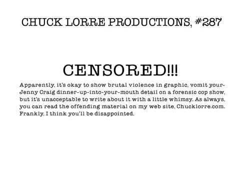 Chuck Lorre Productions, #287.