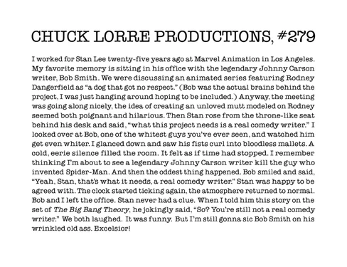 Chuck Lorre Productions, #279.
