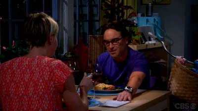 Leonard returning the money that Penny got for her car.