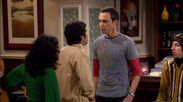 Sheldon dazzling Raj's date.
