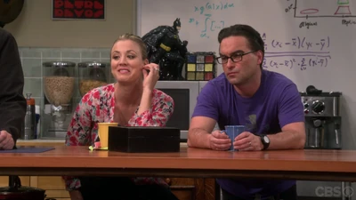 Watching Sheldon being interviewed.