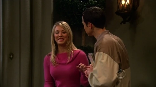 Penny and Sheldon.