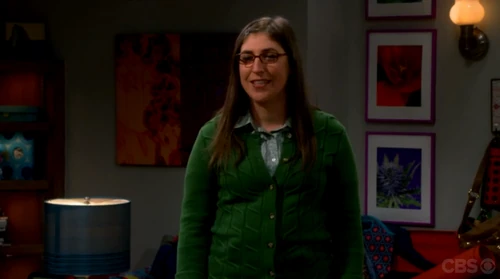 Amy telling her story about dancing with a mop during clean-up after her school's prom.