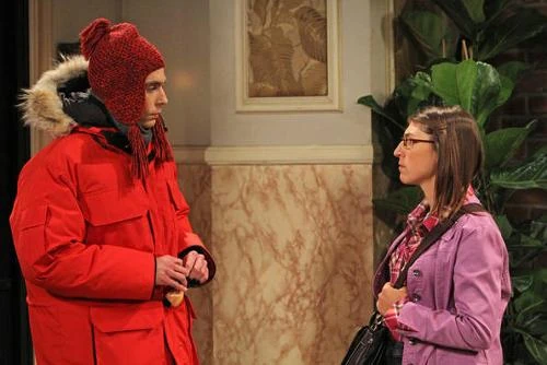 Sheldon trying to seek out on Amy.