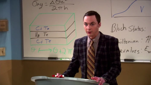 Sheldon's lecture disaster.