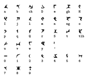 Written Klingon.