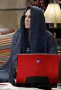 Sheldon is angry and looks like the emperor in Star Wars.