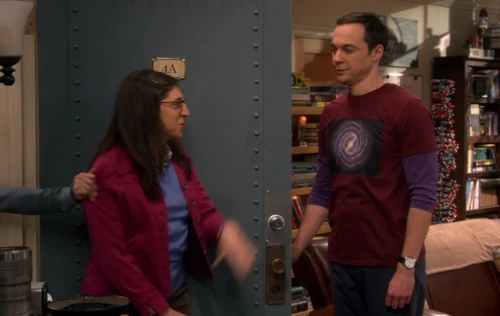 Penny drags out Amy.