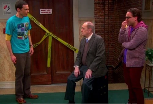 Professor Proton is very tired after climbing the stairs