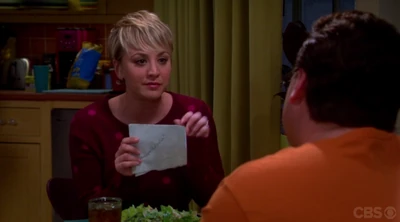 Penny wrote down all about Leonard's work.