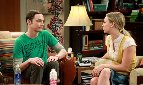 Sheldon and Penny.