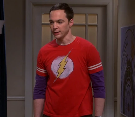 Sheldon anticipating any presents that his grandmother has brought.