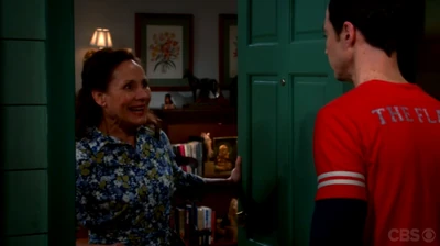 Mary happy to see her son on a surprise visit.