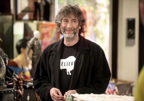 Neil Gaiman dropping in on the store.