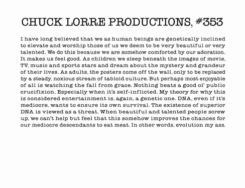 Chuck Lorre Productions, #353.
