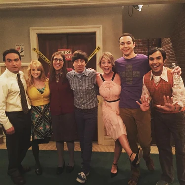 The cast back for Penny and Leonard's wedding.