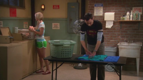 In the laundry.