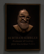 Bert's award plaque.