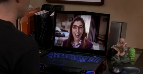 Amy joyful at Sheldon naming the asteroid after her.