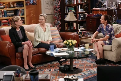 Penny in the middle of the heated discussion.