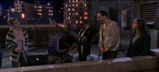 Raj adjusting the telescope.