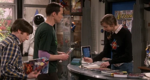 Sheldon meets the new assistant store manager, Denise.