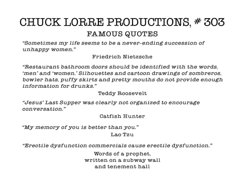 Chuck Lorre Productions, #303.