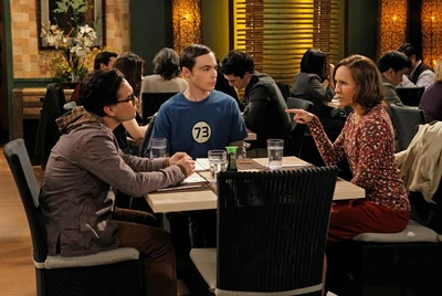 Mary eats out at a sushi restaurant with Leonard and Sheldon.