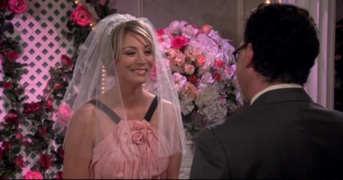 Penny wedding Leonard.