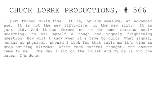 Chuck Lorre Productions, #566