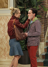 Penny saying goodbye to Leonard after Priya's objections.