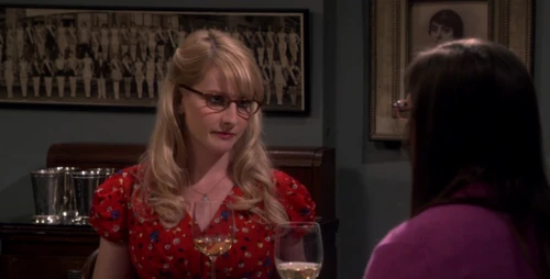 Bernadette is rather surprised and very cross.