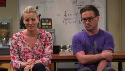 Watching Sheldon being interviewed.