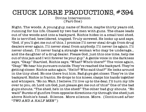 Chuck Lorre Productions, #394.