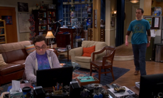 Sheldon apologizing to Leonard.