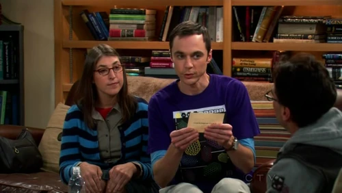 Sheldon and Amy playing Counterfactuals with Leonard.