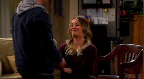 Drunk Penny proposing to Leonard.